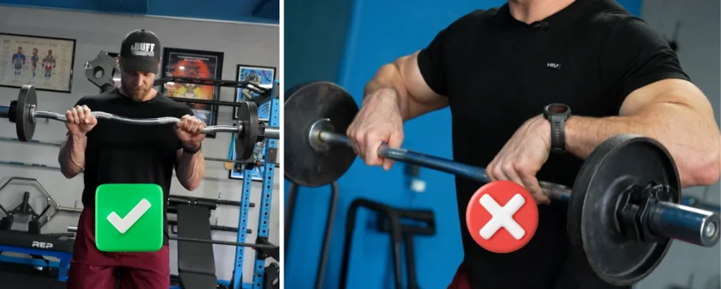 Ez Bar Reverse Curls: A Common Mistake Flaring Elbows