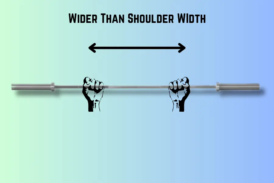 Wide Grip Barbell Curl Grip